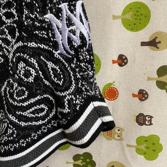 Amiri Mens Black Retro Print Sports Shorts Size M - Picture 4 of 7